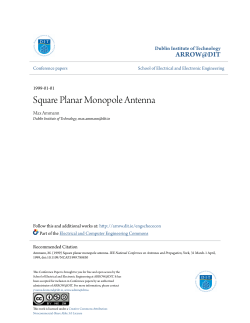Square Planar Monopole Antenna