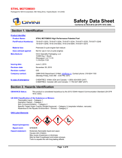 Safety Data Sheet