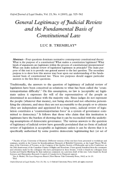 OJLS general legitimacy