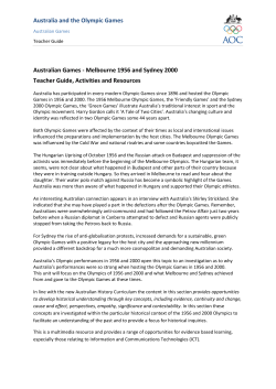 Australia and the Olympic Games