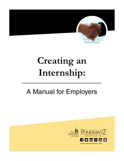 Creating an Internship: