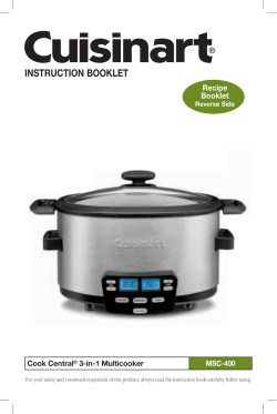 Manual - Cuisinart.com