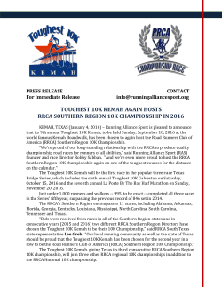 toughest 10k kemah again hosts rrca southern region 10k