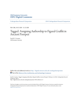 Tagged: Assigning Authorship to Figural Graffiti in Ancient Pompeii
