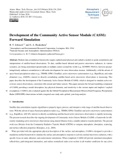 Development of the Community Active Sensor Module (CASM