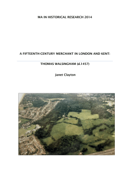 a fifteenth-century merchant in london and kent - SAS