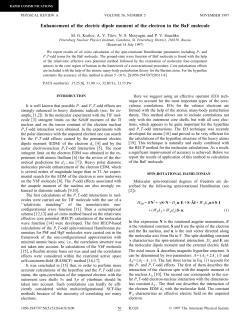 Enhancement of the electric dipole moment of the electron in the