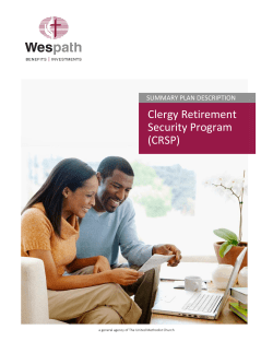 Clergy Retirement Security Program (CRSP)