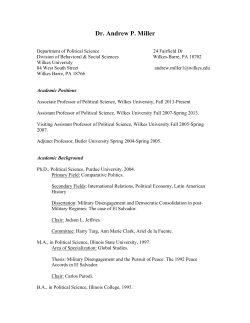 Curriculum Vitae - Wilkes University