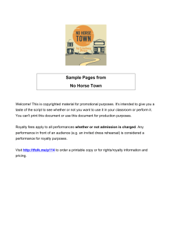 Sample Pages from No Horse Town