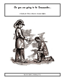 Commandery Guide - Grand Commandery of Knights Templar of