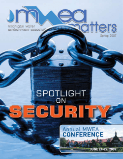 Spring 2007 - Michigan Water Environment Association