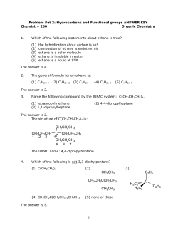 Functional Groups Answers