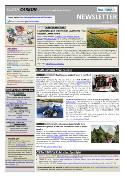 newsletter - University of Southampton