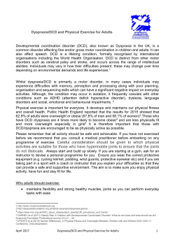 Adults Activity Information Leaflet