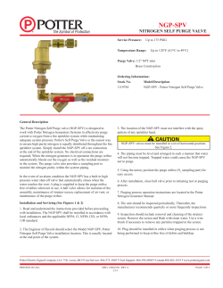 Datasheet - Potter Electric Signal Company