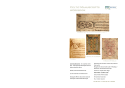 Celtic Manuscripts workbook