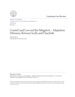 Between Scylla and Charybdis - DigitalCommons @ LSU Law Center