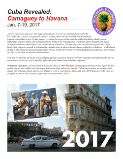 Cuba Revealed: Camaguey to Havana