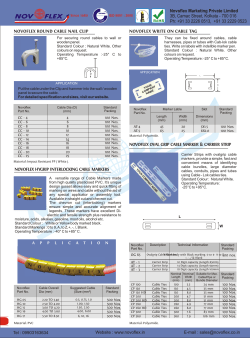 Cable Markers.cdr - Novoflex Marketing Private Limited