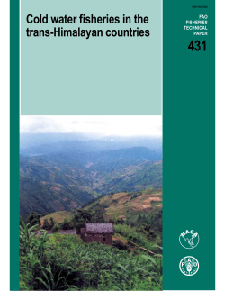 Cold water fisheries in the trans-Himalayan countries