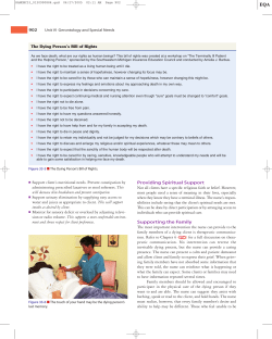The Dying Person`s Bill of Rights