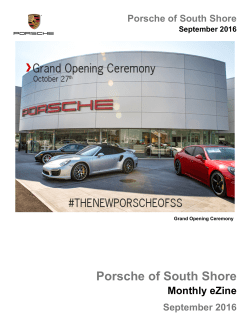 Porsche of South Shore September 2016