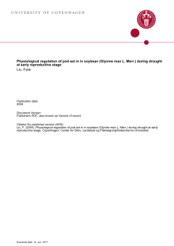 univERsity oF copEnhAGEn - Institut for Plante