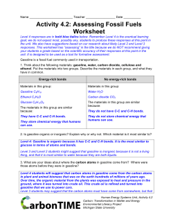 Activity 4.2: Assessing Fossil Fuels Worksheet