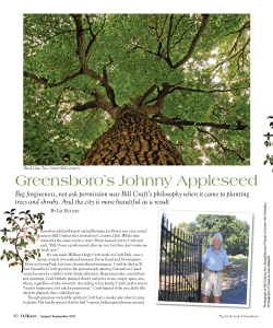 Greensboro`s Johnny Appleseed