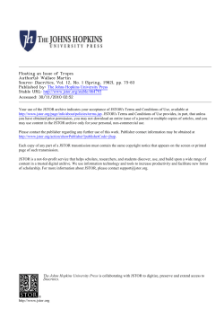 Martin-Floating an Issue of Tropes