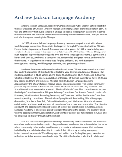 Andrew Jackson Language Academy