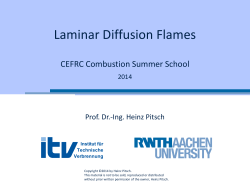 Laminar Diffusion Flames