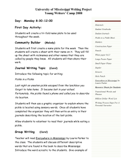 University of Mississippi Writing Project Young Writers` Camp 2008