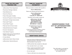 understanding your city of jeffersontown property tax