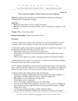 lesson plan - Maine Memory Network