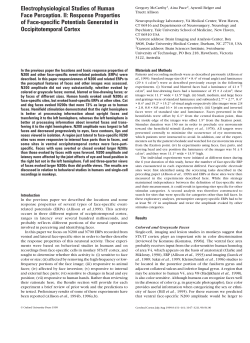 Electrophysiological Studies of Human Face Perception. II