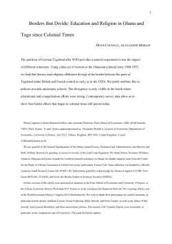 Education and Religion in Ghana and Togo since Colonial Times