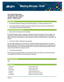 Meeting Minutes - Draft