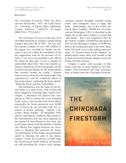 The Chinchaga Firestorm: When the Moon and Sun Turned Blue, by