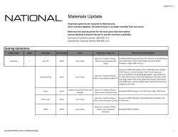 Materials Update - nationalofficefurniture.com