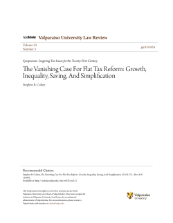 The Vanishing Case For Flat Tax Reform: Growth