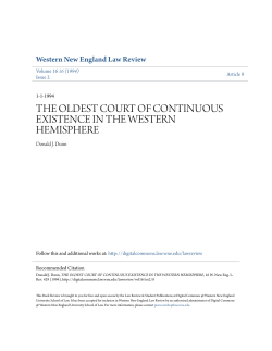 the oldest court of continuous existence in the western hemisphere