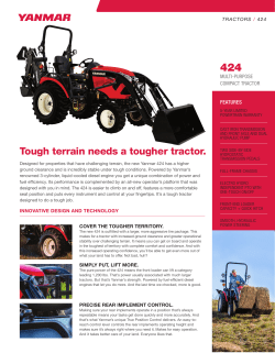 Tough terrain needs a tougher tractor.