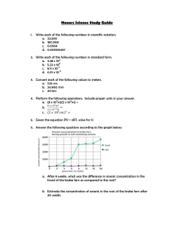 Science Placement Study Guide