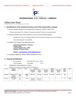EVA Copolymer SDS