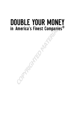 double your money