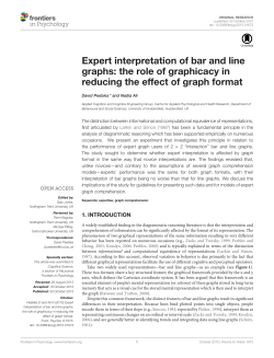 Expert interpretation of bar and line graphs: the role of graphicacy in