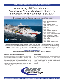 Australia and New Zealand Cruise 2017