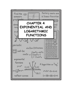 chapter 4 exponential and logarithmic functions
